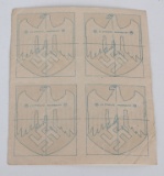 WWII NAZI GERMAN NATIONAL EAGLE HELMET DECAL LOT 4