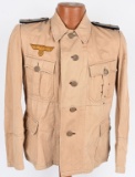 WWII NAZI GERMAN TROPICAL SERVICE TUNIC WW2