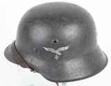 WWII NAZI GERMAN LUFTWAFFE M42 HELMET NS62 w LINER
