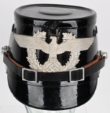 WWII NAZI AUXILIARY POLICE NCO'S SHAKO HELMET WW2