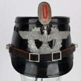 WWII NAZI AUXILIARY POLICE NCO'S SHAKO HELMET WW2
