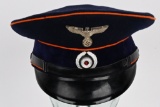 WWII NAZI GERMAN REICHSPOST PERSONNEL'S VISOR CAP