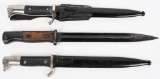 WWII NAZI GERMAN BAYONET LOT OF 3 WW2