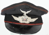 WWII NAZI LUFTWAFFE FLAK ARTILLERY VISOR HAT WW2