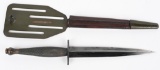 WWII OSS COMBAT STILETTO & PANCAKE FLIPPER SHEATH