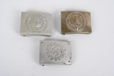 WWII NAZI GERMAN BELT BUCKLE LOT DAF HJ HEER WW2
