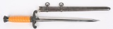 WWII NAZI GERMAN ARMY OFFICERS DAGGER EICKHORN