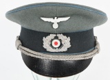 WWII NAZI GERMAN TRANSPORT OFFICER'S VISOR CAP