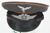 WWII NAZI GERMAN LUFTWAFFE SIGNAL NCO VISOR CAP