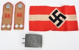 WWII NAZI GERMAN HITLER YOUTH INSIGNIA LOT OF WW2