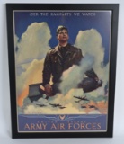 WWII AIR CORPS O'ER THE RAMPARTS WE WATCH POSTER