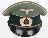 WWII NAZI GERMAN INFANTRY EM/NCO'S VISOR CAP WW2