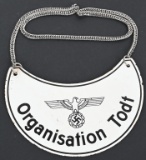 WWII THIRD REICH ORGANISATION TODT GORGET WW2