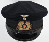 WWII NAZI GERMAN EM/NCO NSKK MARINE VISOR CAP WW2