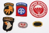 WWII US ARMY PARATROOPER OVAL SHOULDER SLEEVE LOT
