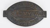 WWII OFFICIAL US ARMY PHOTOGRAPHER BREAST BADGE