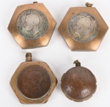 WW1 & WWII TRENCH ART LIGHTERS LOT OF 4 WW2