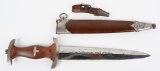 WWII NAZI GERMAN SA DAGGER M7/42 WKC RARE MAKER