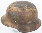 WWII NAZI GERMAN NORMANDY CAMO HEER HELMET WW2