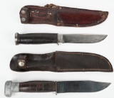 WWII USN FIGHTING KNIFE LOT MK1 & KA-BAR KNIVES