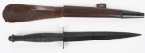 BRITISH FAIRBAIRN SYKES FIGHTING KNIFE W/ SHEATH