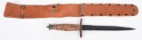 WWII REPRO V-42 FIGHTING STILETTO WW2 W/ SCABBARD