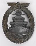 WWII NAZI GERMAN HIGH SEAS FLEET BADGE BY FO WW2