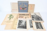 WWII NAZI GERMAN SS NEWSPAPER & BOOK LOT WW2