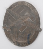 WWII NAZI GERMAN 1933 FLIGHT WEEK TABLE MEDAL WW2