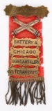 CIVIL WAR GAR LADDER BADGE 1ST ILLINOIS ARTILLERY