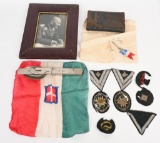 WWII NAZI GERMAN PHOTO FIELD GEAR INSIGNIA LOT WW2