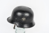 NAZI M34 DOUBLE DECAL FEUERSCHUTZPOLIZEI HELMET