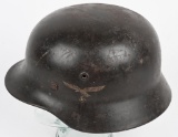 WWII NAZI GERMAN M40 LUFTWAFFE COMBAT HELMET Q66