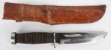 WWII US CASE XX 337-6Q FIGHTING KNIFE W/ SCABBARD