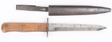 WWII NAZI GERMAN COMBAT BOOT KNIFE & SHEATH WW2