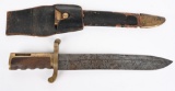 CIVIL WAR DAHLGREN BOWIE KNIFE BAYONET W/ SCABBARD