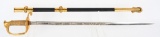 WWII US NAVY OFFICER SWORD NAMED BY JACOB REED'S