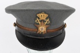 WWII ITALIAN ROYAL ARMY MEDICAL OFFICER VISOR HAT