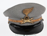 WW2 ITALIAN ROYAL ARMY ARTILLERY OFFICER VISOR HAT