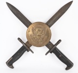 WWII US M1 GARAND BAYONET DISPLAY U. C. AFH MINT