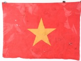 ORIGINAL VIETNAM VIET CONG SILK FLAG LOT OF 2