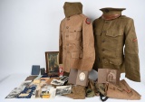 WW1 & POST WAR UNIFORM GROUPING 80TH & 24TH DIV.