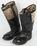 WWII NAZI GERMAN LUFTWAFFE AIRCREW BOOTS WW2