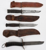 WWII US MILITARY FIGHTING KNIFE CASE UTICA WW2