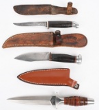 KNIFE LOT KINFOLKS MARBLES AND VALOR SIDE KNIVES