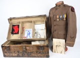 WW1 92TH DIVISION BLACK OFFICER TRUNK GROUP