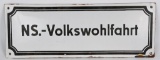 WWII NAZI NATIONAL SOCIALIST PEOPLE'S WELFARE SIGN