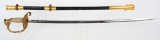 WWI US NAVY OFFICER SWORD NAMED USN WW2