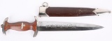 WWII NAZI GERMAN SA OFFICER DAGGER M7/85 WW2