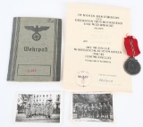 WWII NAZI GERMAN ID'ed GROUPING W/ WEHRPASS MEDAL